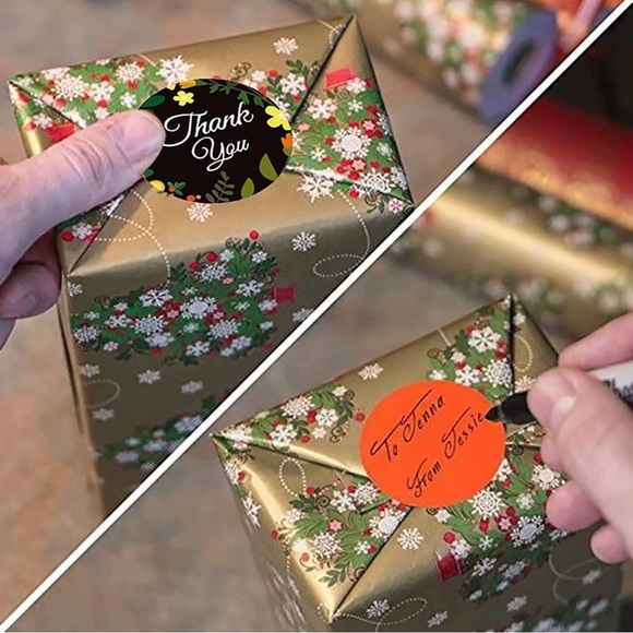 Set of 50 Thank You Stickers | 1” | Variety of Designs - Picture 10 of 12